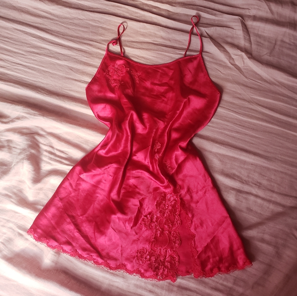 Vintage 90s Victoria's Secret Slip Dress Lingerie